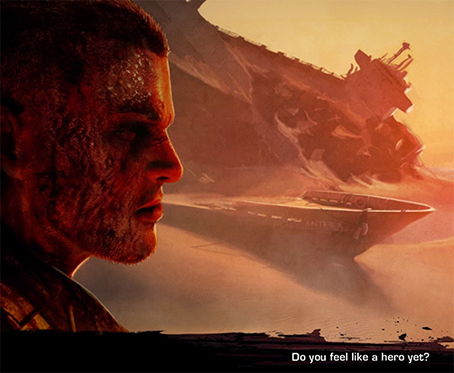 “Do you feel like a hero yet”. Spec Ops: The Line. Image Credit: Yager/2K.