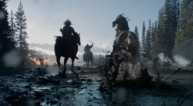 The cinematography in this film is outstanding. The Revenant. Image Credit: 20th Century Fox. 