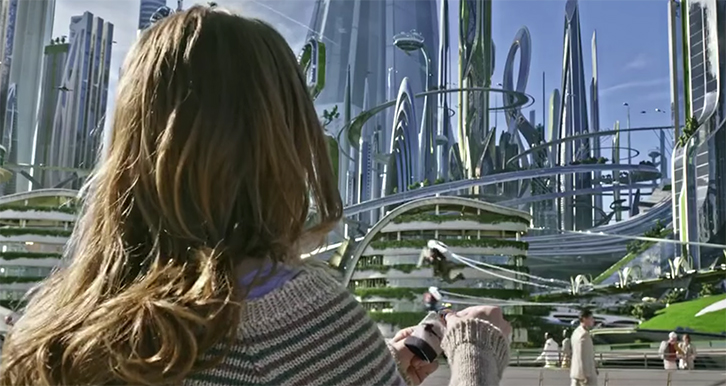 Tomorrowland's visuals is where it shines