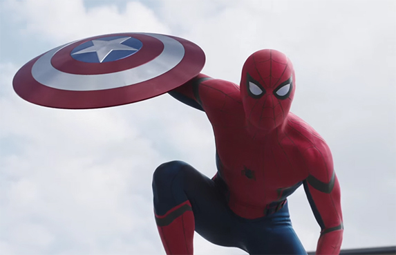 Tom Holland is a delight as the new Spider-man. Captain America: Civil War. Image Credit: Marvel/Disney.