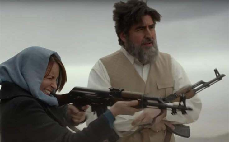 Tonally the movie does just from quite juvenile to serious at a moment. Whiskey Tango Foxtrot. Image Credit: Paramount. 
