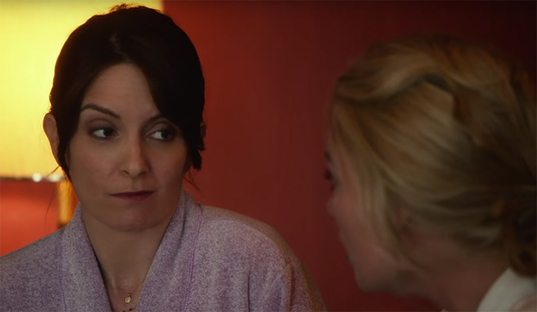 Tina Fey and Margot Robbie have a great rapport. Whiskey Tango Foxtrot. Image Credit: Paramount. 