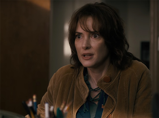 Winona Ryder gives one of the performances of the year. Stranger Things. Image Credit: Netflix.