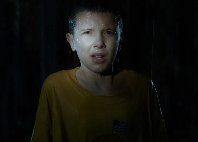 Millie Bobby Brown is a revelation as 11. Stranger Things. Image Credit: Netflix.
