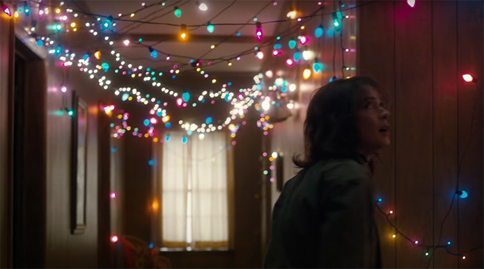 Stranger Things is a constant contrast between colour and darkness. Stranger Things. Image Credit: Netflix.