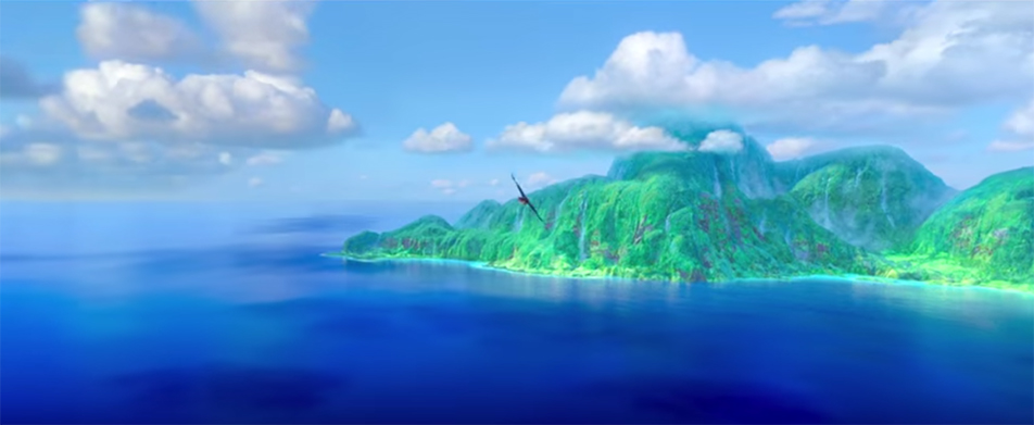 Moana is full of beautiful scenes like this. Moana. Image Credit: Disney.