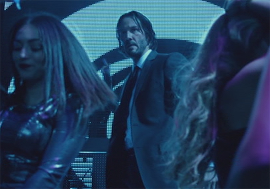 Colour plays a big role in John Wick. John Wick. Image Credit: Lionsgate.