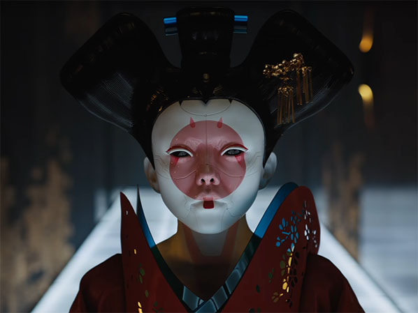 Weta Studios production design is simply phenomenal. Ghost in the Shell. Image Credit: Paramount.