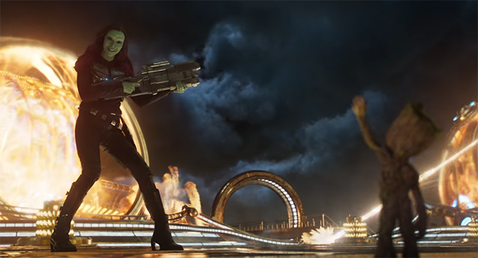 Vol.2 has some stunning visual effects. Guardians of the Galaxy Vol. 2. Image Credit: Marvel/Disney.