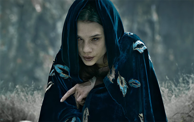 Àstrid Bergès-Frisbey plays 'The Mage' or 'I am an important character from the myth whose identity won't be revealed until the sequel'. King Arthur Legend of the Sword. Image Credit: Warner Bros.