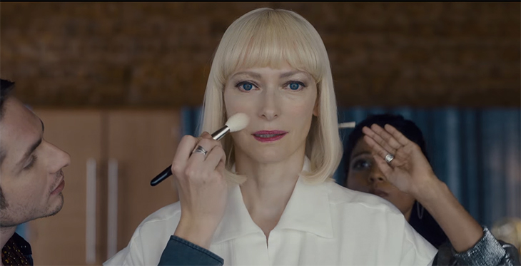 Tilda Swinton is at the top of her game with this performance. Okja. Image Credit: Netflix.