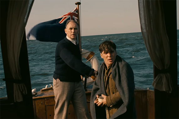 Mark Rylance can say so much in just an expression. Dunkirk. Image Credit: Warner Bros.