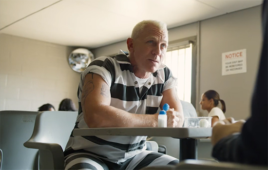 I'm not sure what Daniel Craig was playing, but he was playing the heck out of it. Logan Lucky. Image Credit: Bleecker Street.