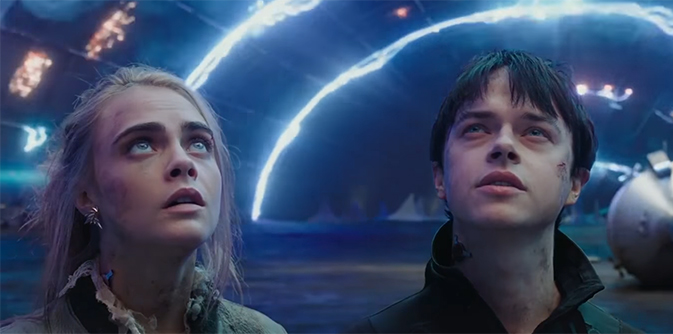 there is no chemistry between the lead characters. Valerian and the City of a Thousand Planets (Valérian et la Cité des mille planètes). Image Credit: STX Entertainment. 