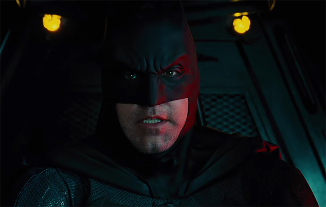 Ben Affleck is a good Batman, even if the movies have not given him a lot to work with. Justice League. Image Credit: Warner Bros.