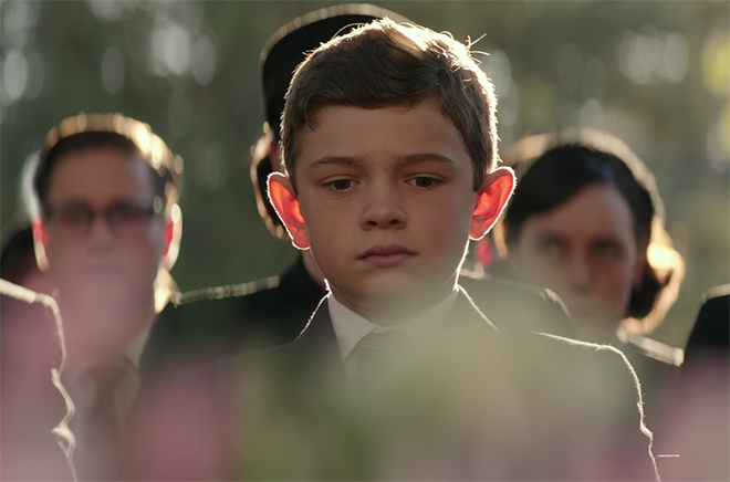 One of the few highlights of the film was Noah Jupe's performance. Suburbicon. Image Credit: Paramount.