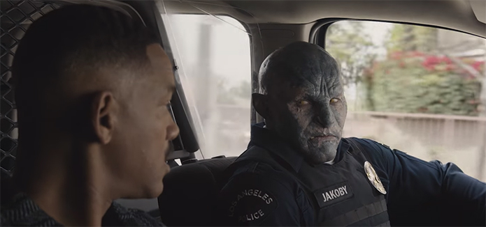 The highlight for me was Joel Edgerton's performance. Bright. Image Credit: Netflix.