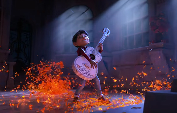 There are moments of pure joy during Coco. Coco. Image Credit: Pixar/Disney.