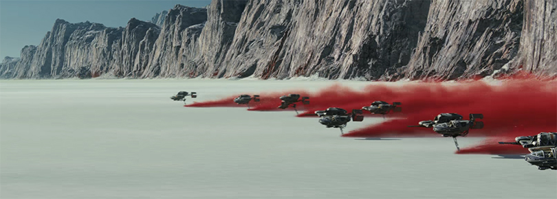The visuals in this film are exquisite. Star Wars The Last Jedi. Image Credit: Disney/Lucasarts.