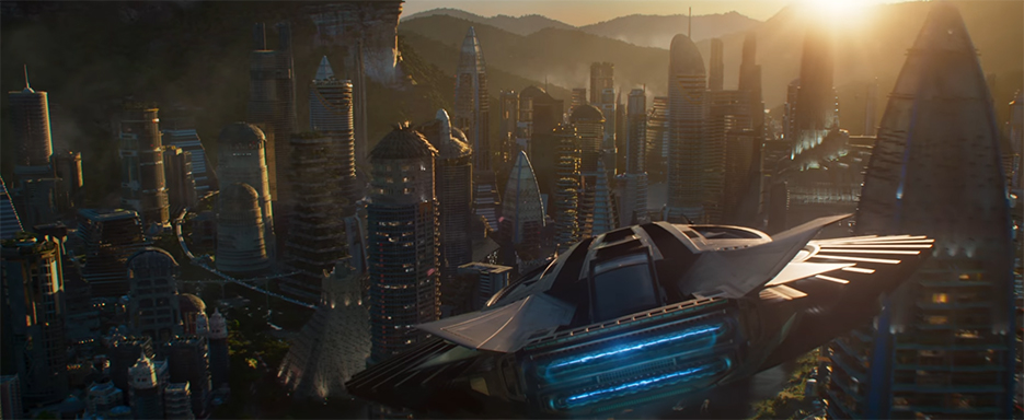 The world of Wakanda is beautiful combing the old and new into something grand