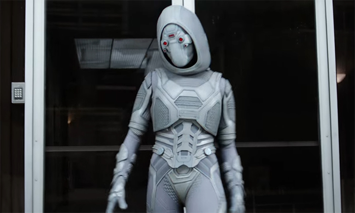As far as opponents go, Ghost has a really interesting design and power set, and is wonderfully acted by Hannah John-Kamen. Image credit: Marvel/Disney