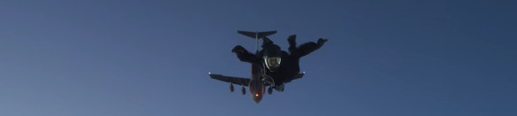 Hunt jumps out of a plane, he jumps out of a lot of things. Image Credit: Paramount Pictures/Bad Robot