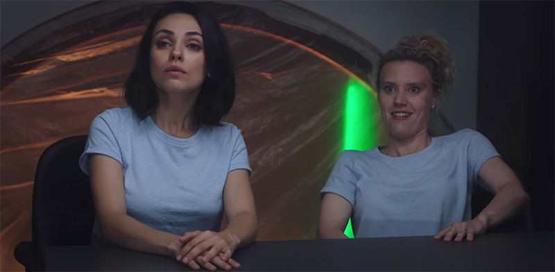Mila Kunis and Kate McKinnon give off very different energy when being integrated.