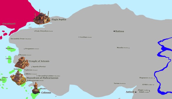 Turkey with Greek, Macedon, Persian, and Arabian Cities