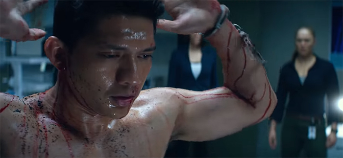 So many of the cast like Iko Uwais are just wasted in this film.  Image Credit STX Entertainment 