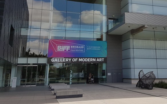 The GOMA (Gallery of Modern Art) entrance. Brisbane in Spring. Image Credit: Brian MacNamara