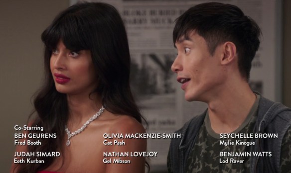 Okay The Good Place, we need to talk about some of those character names. Image Credit: NBC/Netflix. 