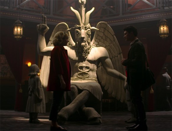 This is a show that is equally at home in the demonic and in the whimsy, which is an odd combination. Image Credit: Netflix