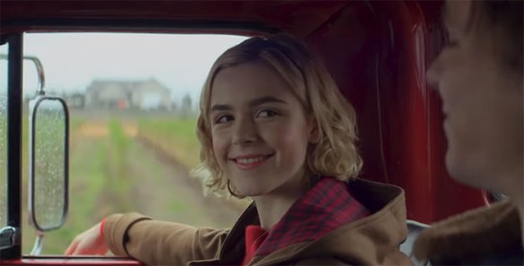 The heart of the show is Kiernan Shipka as Sabrina, which is good because she brings so much warmth to the role. Image Credit: Netflix