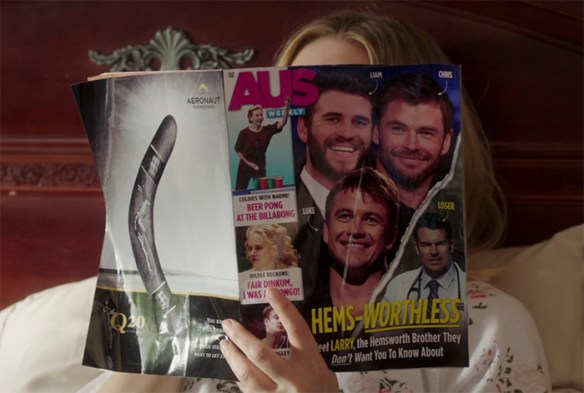 Okay, well you might not be able to do an Australian accent, you you absolutely nailed trashy Australian gossip magazines. Image Credit: NBC/Netflix