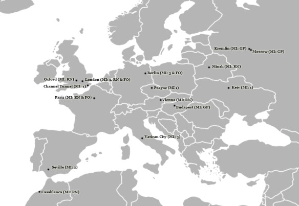 Mission: Impossible Europe Map. Image Credit: Brian MacNamara