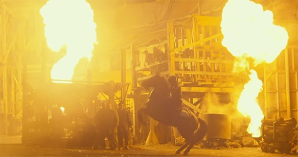 Why is there random fire everywhere, like once you see it, you can not not see it. Image Credit: Lionsgate