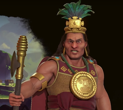 Pachacuti of the Inca in Civilization 6 Gathering Storm. Image Credit: Firaxis Games