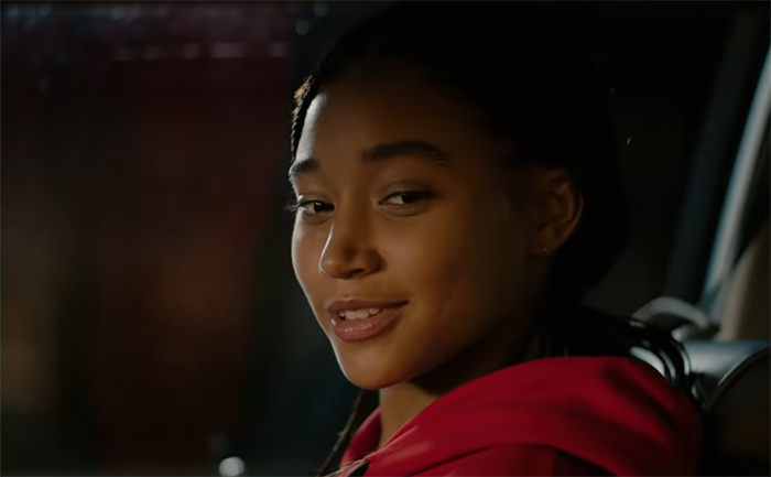 Amandla Stenberg as Starr in The Hate U Give . Image Credit: 20th Century Fox.