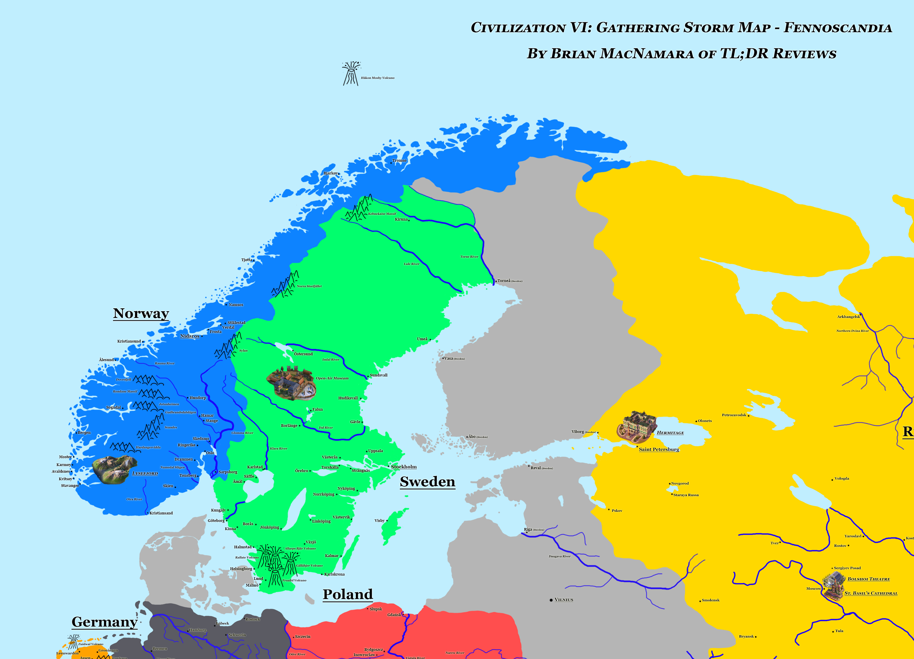 Fennoscandia in Civilization VI Gathering Storm