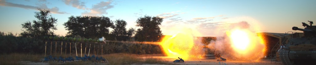 Tank shooting. Image Credit: The Slow Mo Guys.