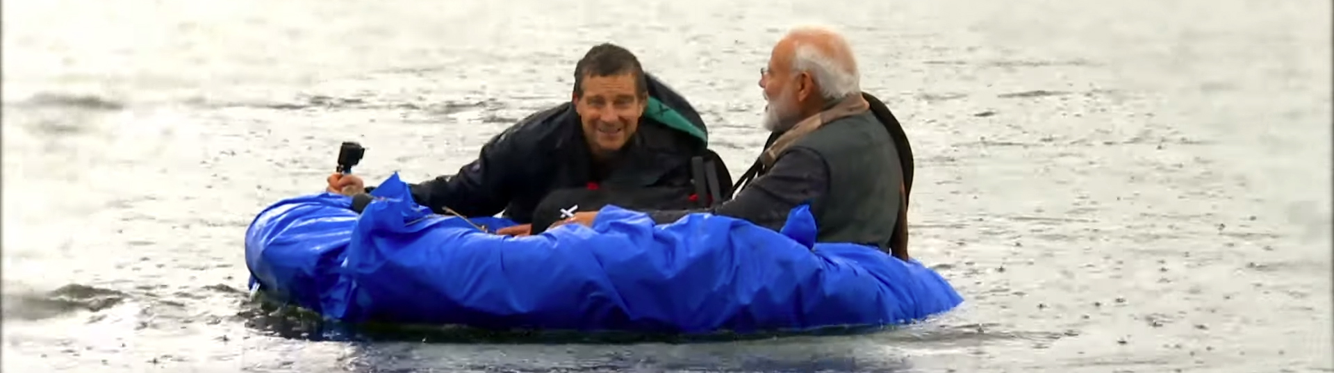 Man vs. Wild with Bear Grylls and PM Modi. Image Credit: Netflix.