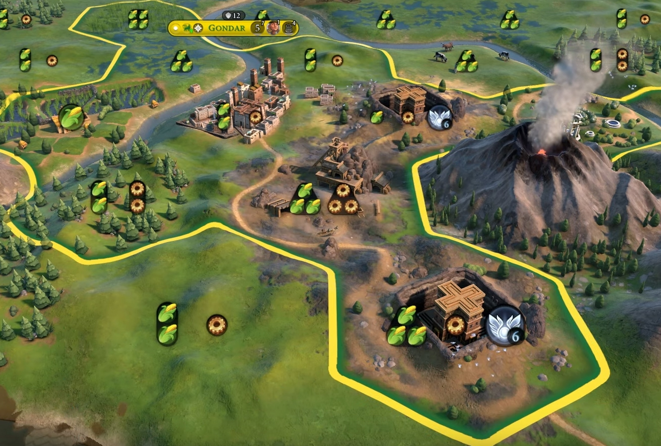 Ethiopia's Rock Hewn Churches in Civilization VI. Image Credit: Firaxis Games.