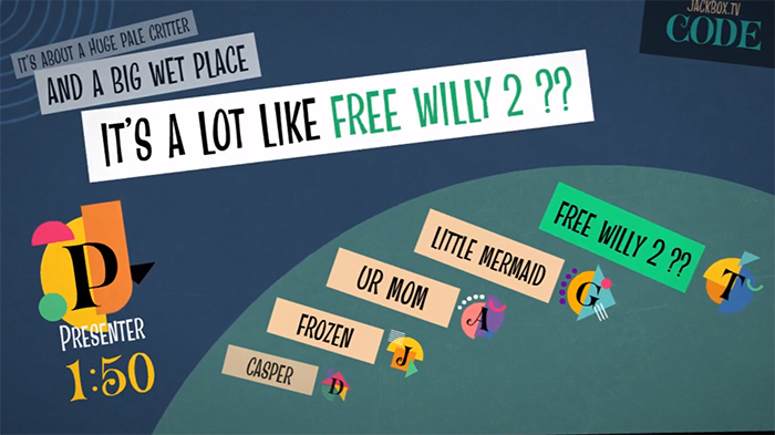 Blather Round in The Jackbox Party Pack 7. Image Credit: Jackbox Games.