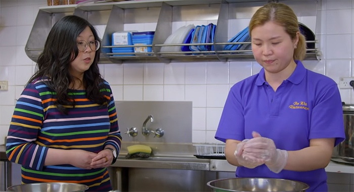 Chopsticks Or Fork? Image Credit: ABC TV.