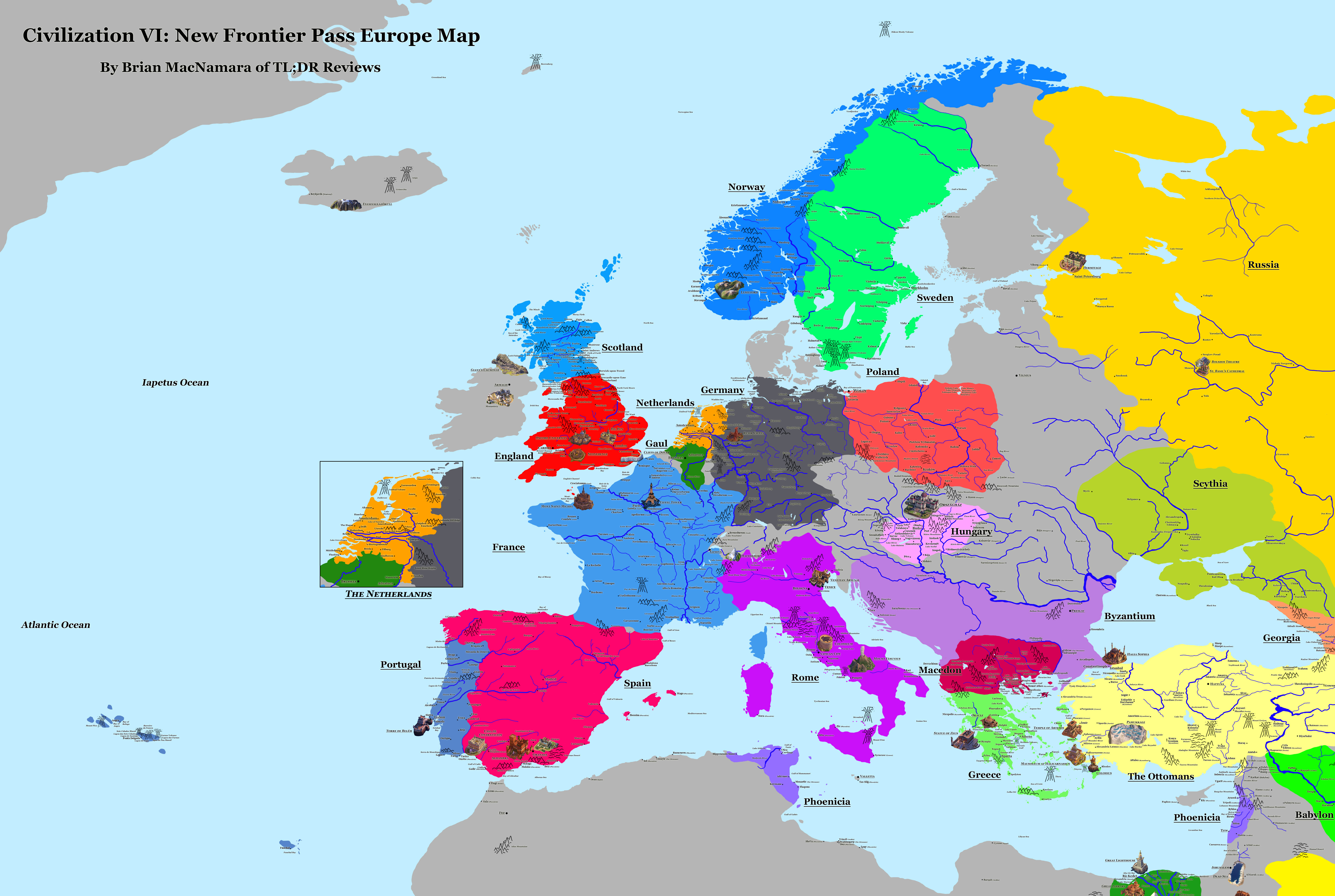 Europe Map: Image Credit: Brian MacNamara. 