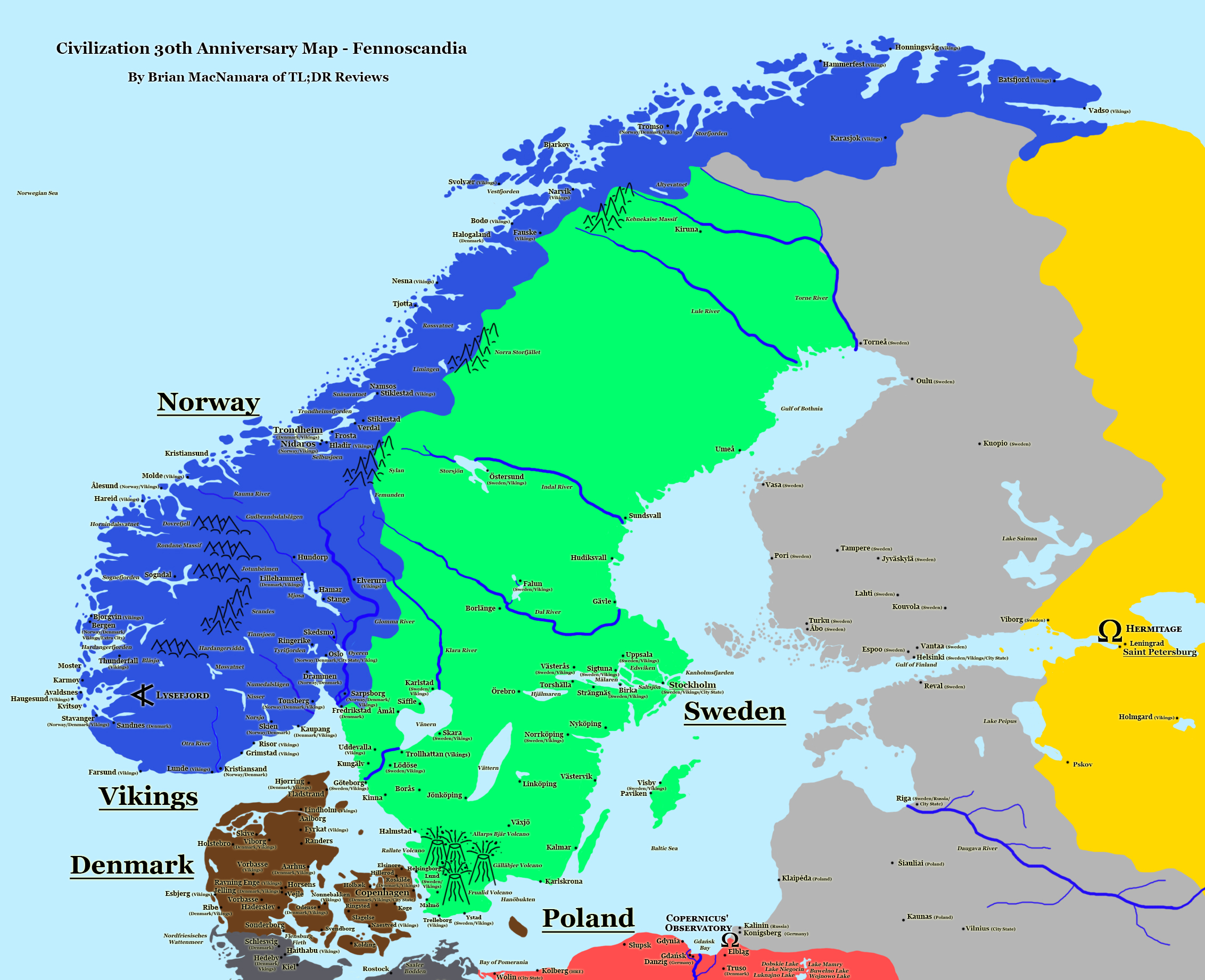 Fennoscandia Civilization Map. Image Credit: Brian MacNamara.