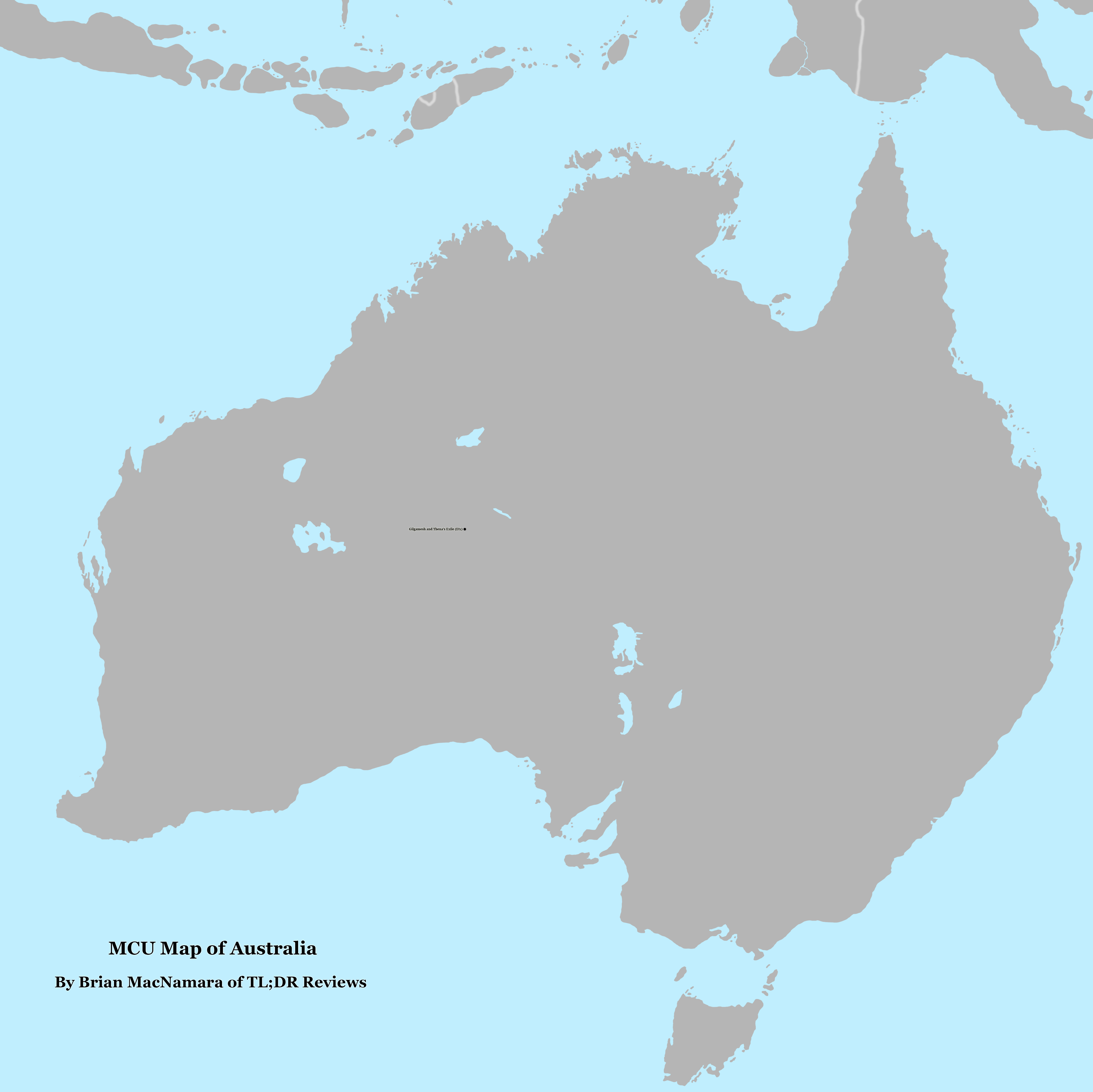 MCU Map Australia. Image Credit: Brian MacNamara.