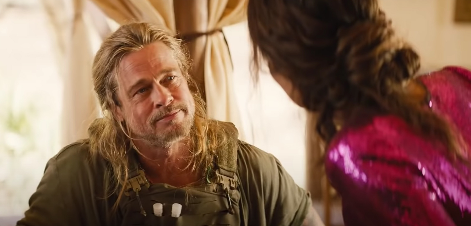 Brad Pitt being radiant