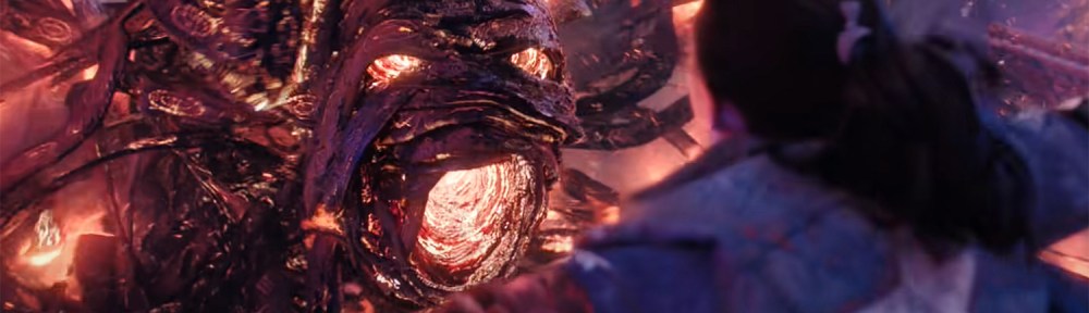 A monster screams at America Chavez.