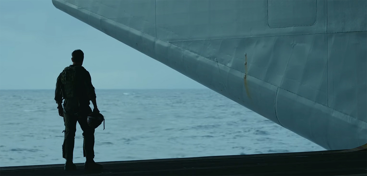 Maverick looks out over the sea